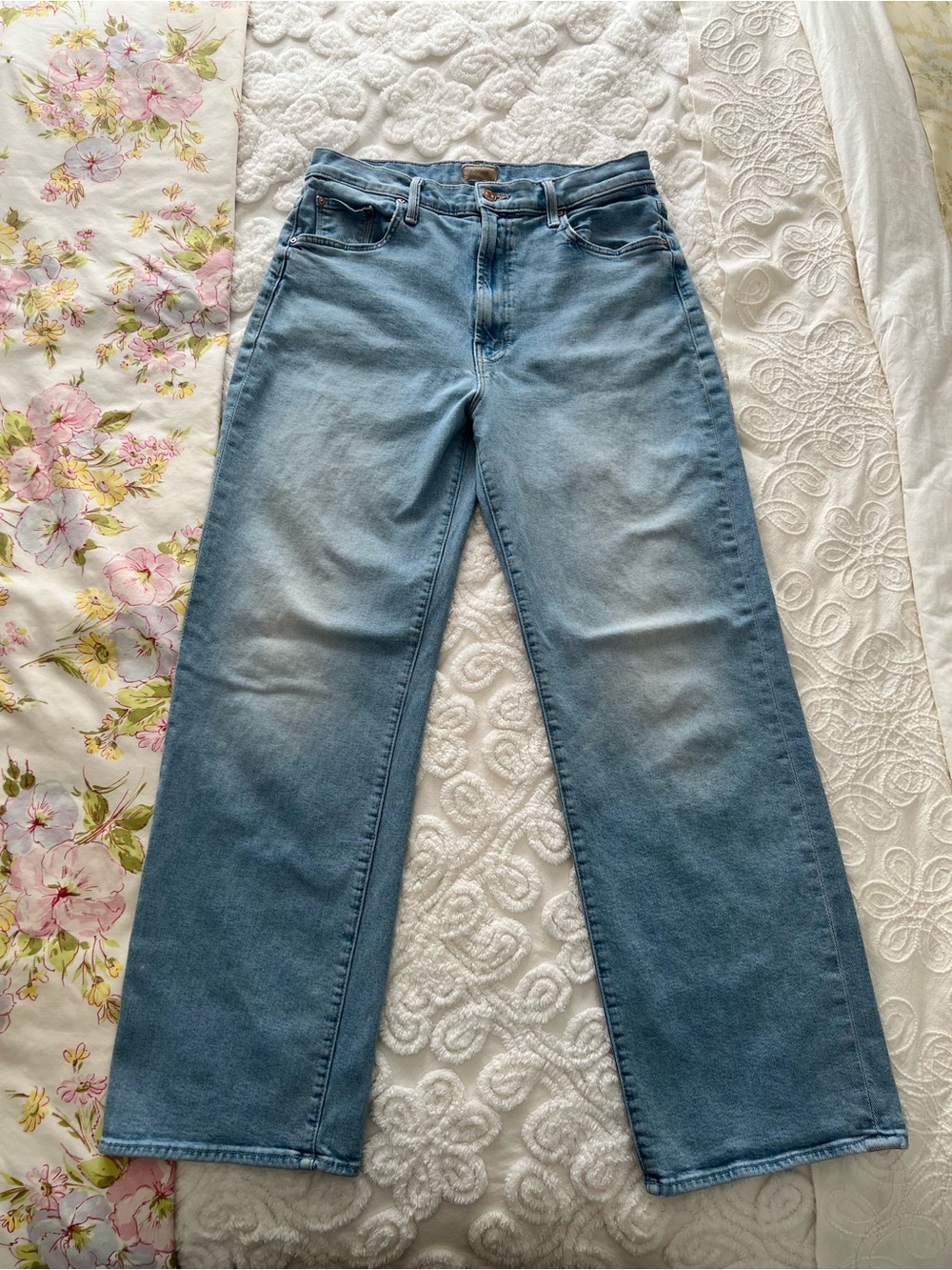 Mother Rambler Zip Flood Wash Jeans sz 31